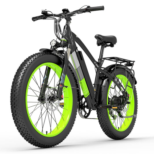 1000W 26 Inch Electric Sand Bike, 48V Fat Tire Snow Bicycle, Adopt Front & Rear Hydraulic Disc Brake
